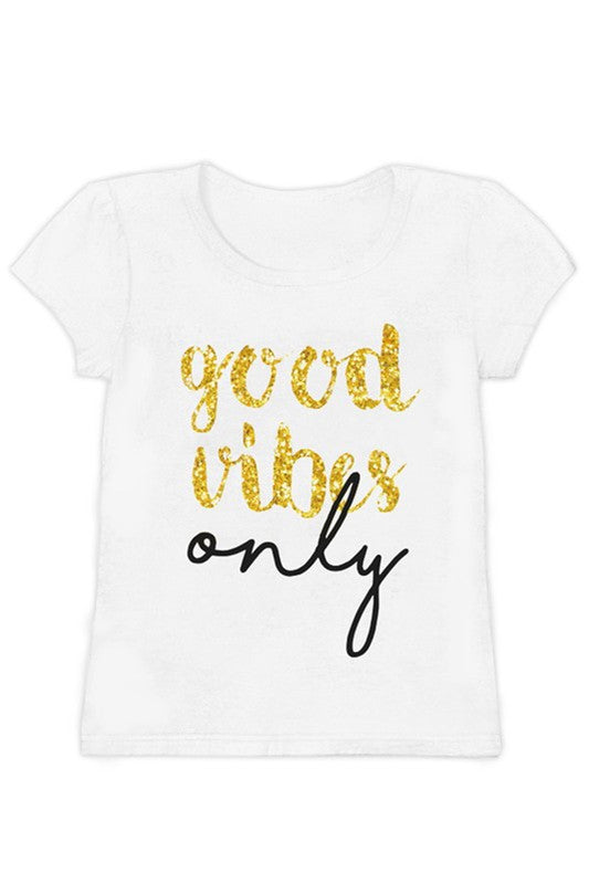 Girl's Good Vibes Only Tee