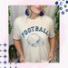 August Bleu Vintage Football Tee