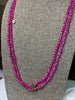 80" Hot Pink Handknotted Wrap Necklace