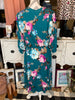 Curvy Bishop Sleeve Floral Printed Dress