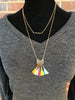 Two Layer Fiesta Necklace with Matching Earrings