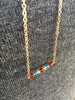 Two Layer Fiesta Necklace with Matching Earrings