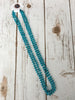 Colored Glass Bead & Knotted Thread Necklace (60"), Multiple Colors - Blush Boutique Bremen