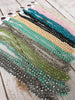 Colored Glass Bead & Knotted Thread Necklace (60"), Multiple Colors - Blush Boutique Bremen
