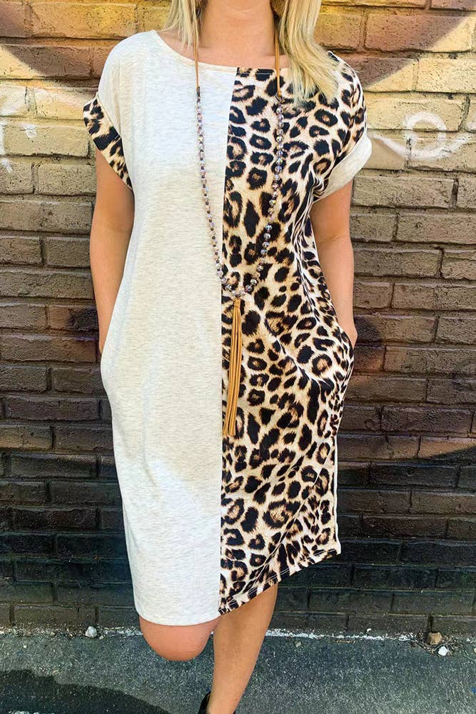 Half Leopard Dress